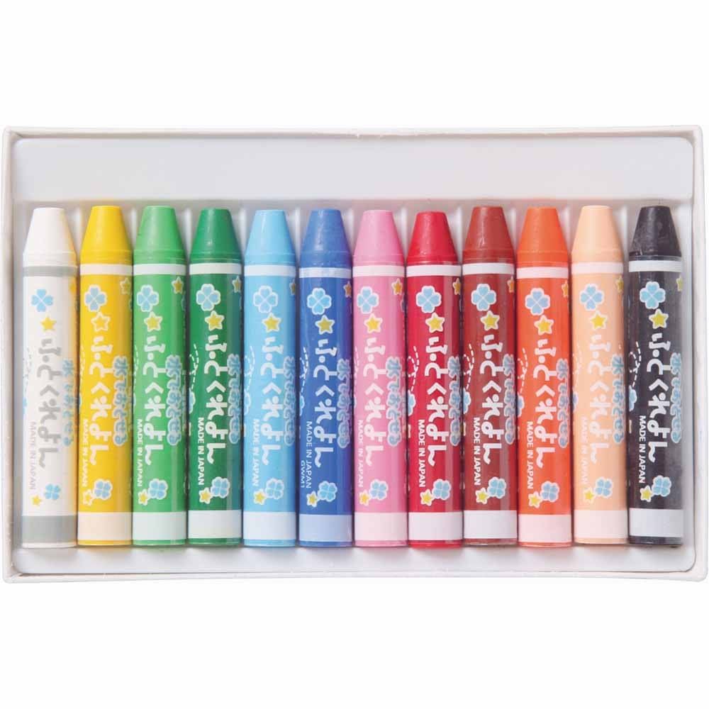 (未使用･未開封品)　ぺんてる クレヨン 水でおとせるふとくれよん GWM1-12  12色 og8985z Amazon.co.jp: ぺんてる クレヨン 水でおとせるふとくれよん